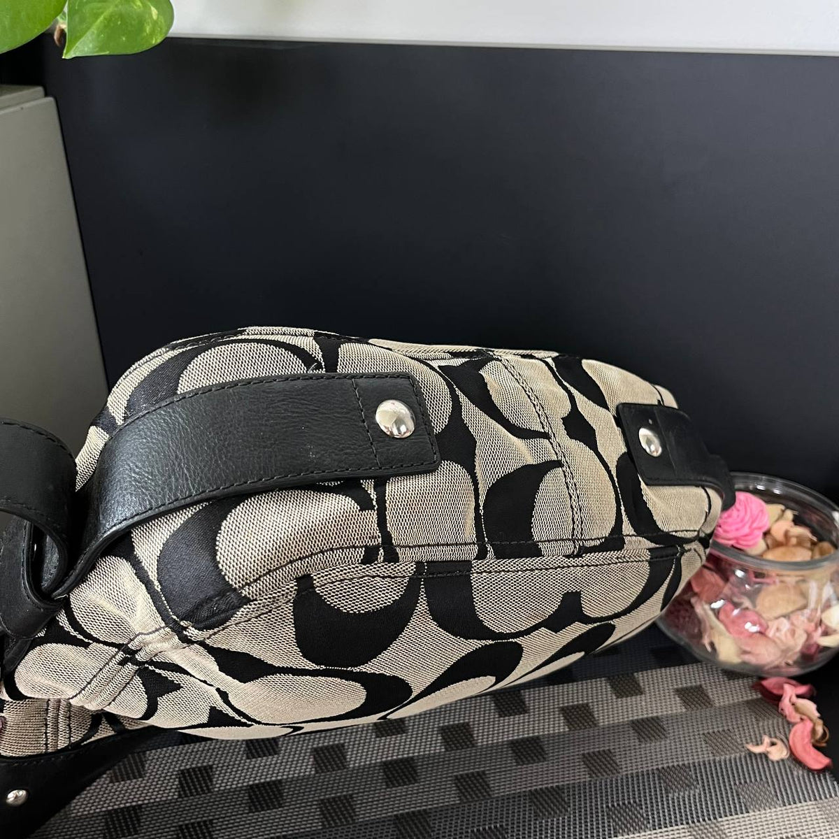 COACH ZOE SIGNATURE HOBO BAG (Style #12657)