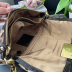COACH KRISTIN LEOPARD TURNLOCK SHOULDER BAG (Style #15985)