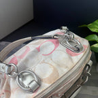 COACH KRISTIN SIGNATURE DOME SEQUIN SATCHEL (Style #19338)