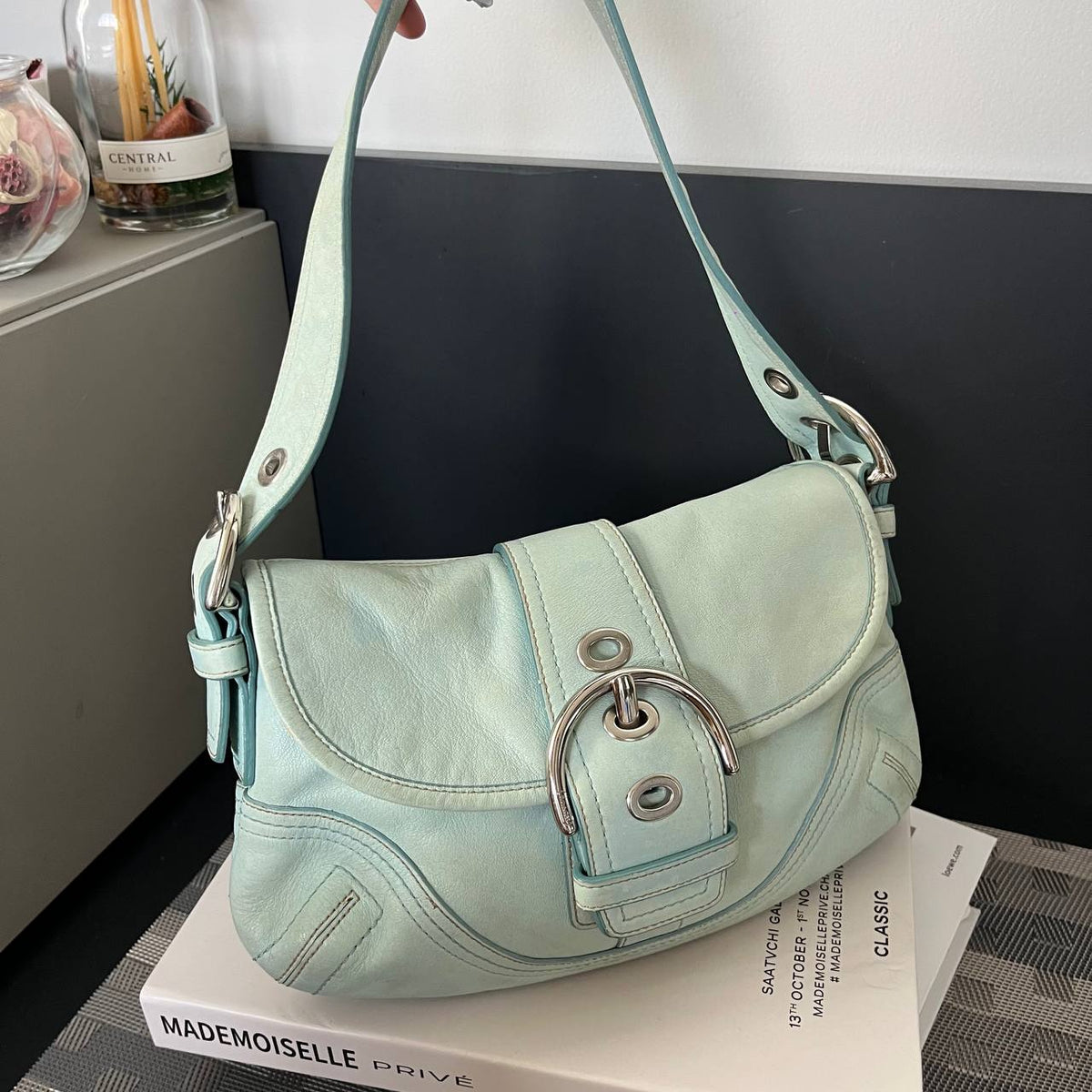 COACH PASTEL BLUE SOHO SHOULDER BAG  (Style #10188)