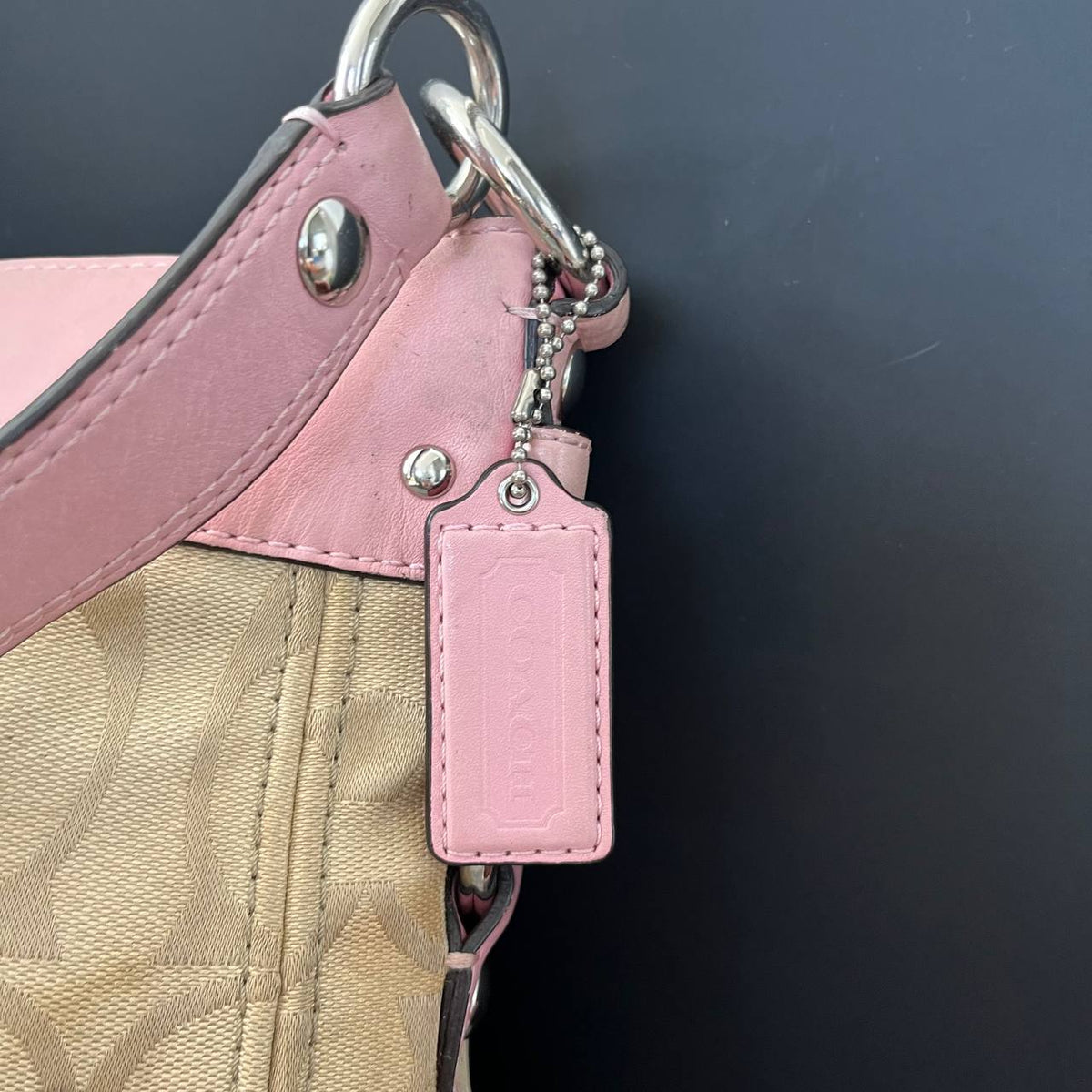 COACH SIGNATURE ZOE HOBO BAG (Style #14708)