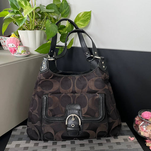 COACH CAMPBELL SIGNATURE HOBO (Style #24742)