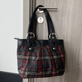 COACH SOHO POPPY TARTAN TOTE (Style #15467)