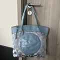 COACH LAURA CLASSIC TOTE IN PASTEL BLUE  (Style #18335)