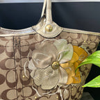 COACH SIGNATURE FLORAL BLEECKER TOTE (Style #16276)