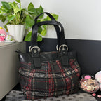 COACH SOHO POPPY TARTAN TOTE (Style #15467)