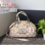 COACH KRISTIN SIGNATURE DOME SEQUIN SATCHEL (Style #19338)