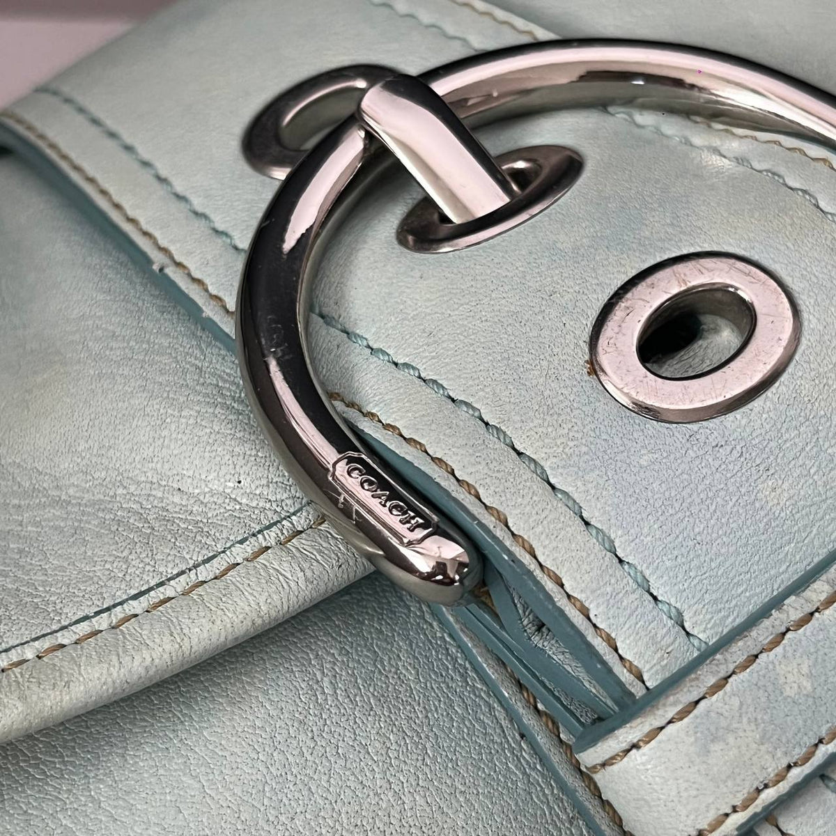 COACH PASTEL BLUE SOHO SHOULDER BAG  (Style #10188)