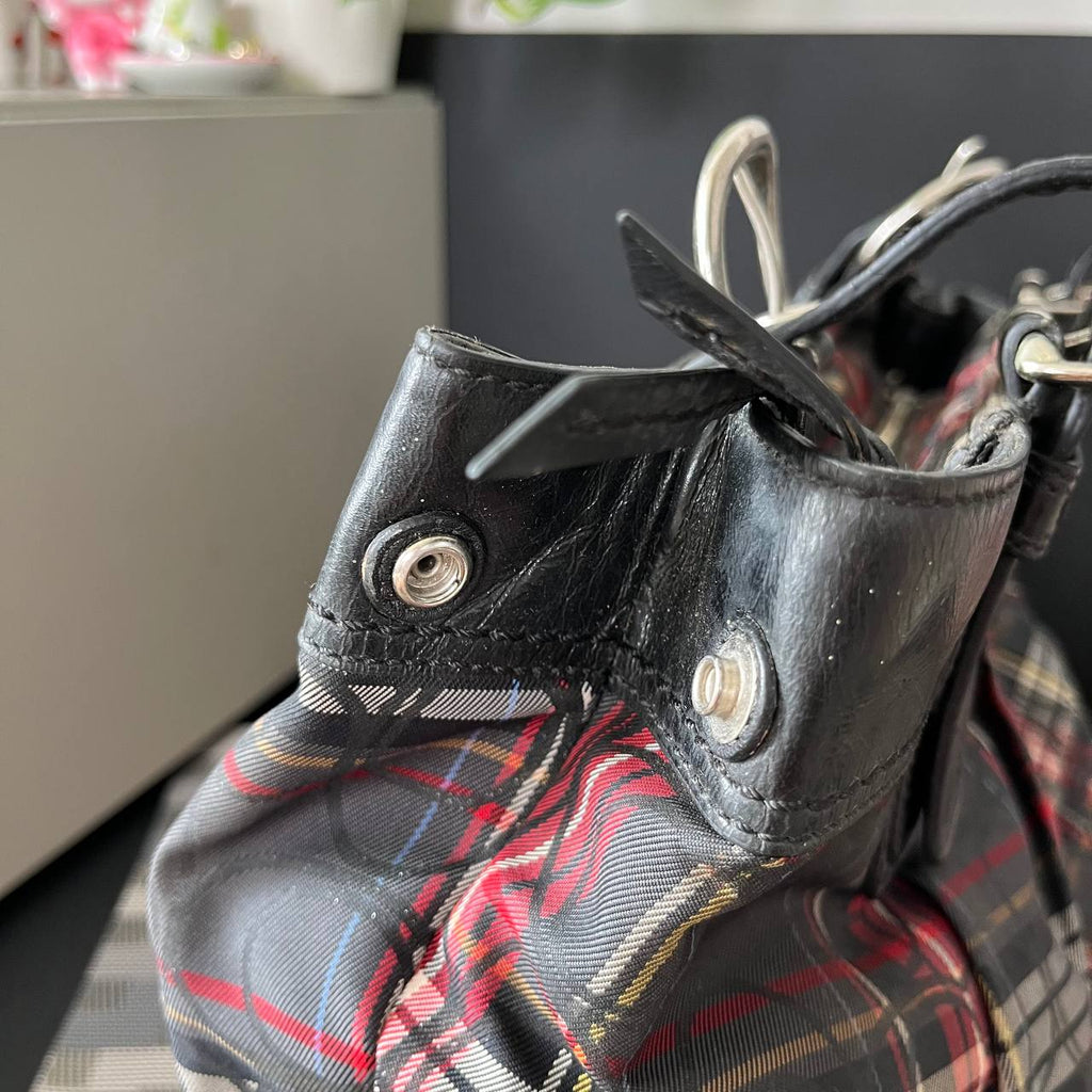 COACH SOHO POPPY TARTAN TOTE (Style #15467)