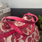 COACH POPPY METALLIC SIGNATURE SATEEN GLAM TOTE(Style #18979)