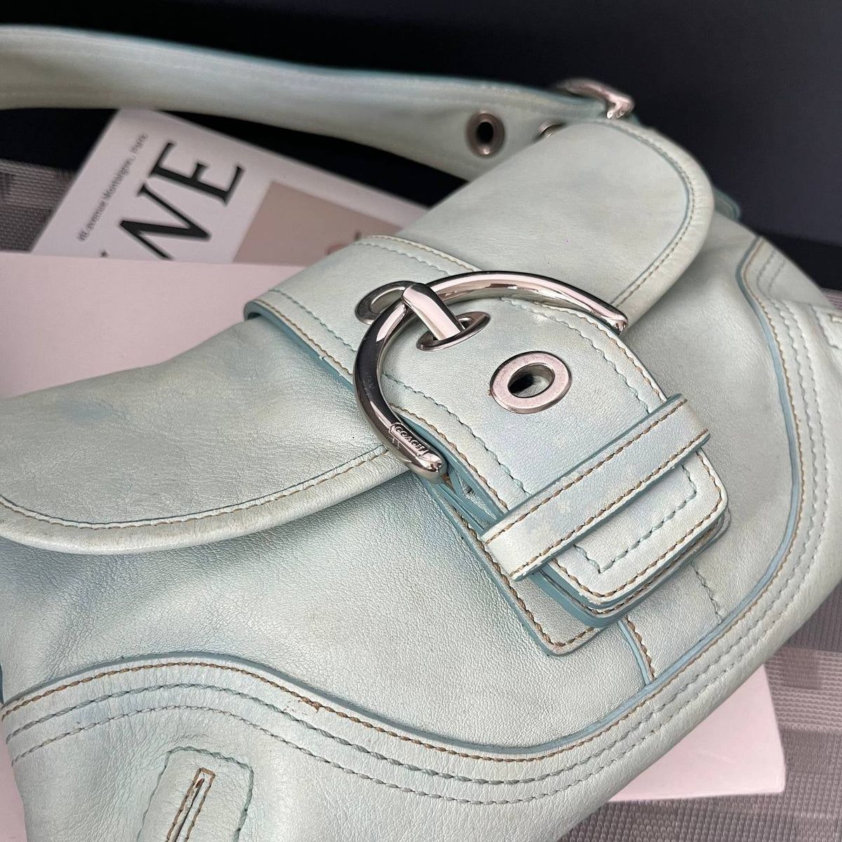 COACH PASTEL BLUE SOHO SHOULDER BAG  (Style #10188)
