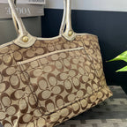 COACH SIGNATURE FLORAL BLEECKER TOTE (Style #16276)