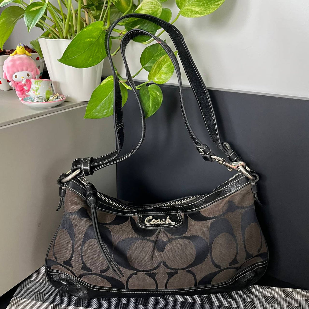 COACH SIGNATURE CANVAS 2 WAY SATCHEL (Style #19731)