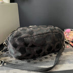 COACH BLACK SIGNATURE KRISTIN OP ART SATCHEL (Style #16779)