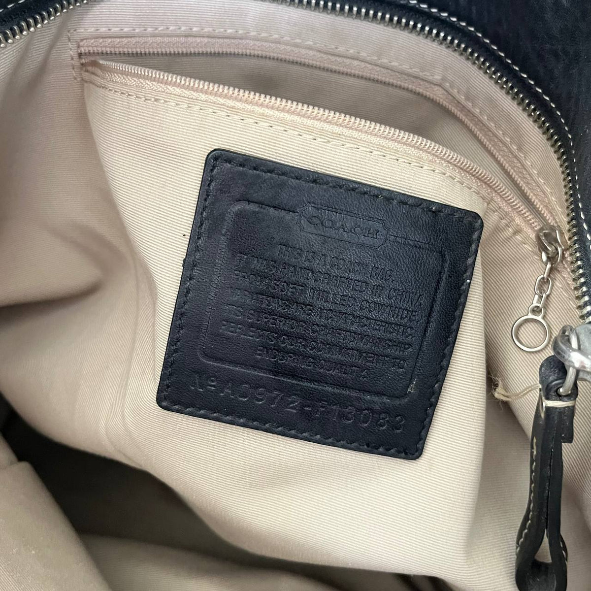 COACH HAMILTON SIGNATURE PEBBLE LEATHER TOTE (Style #13083)