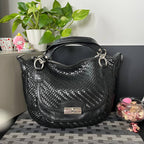 COACH WOVEN LEATHER SATCHEL (Style #19312)