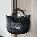 COACH WOVEN LEATHER SATCHEL (Style #19312)