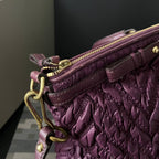 COACH MADISON QUILTED CHEVRON NYLON LINDSEY SATCHEL  (Style #18634)