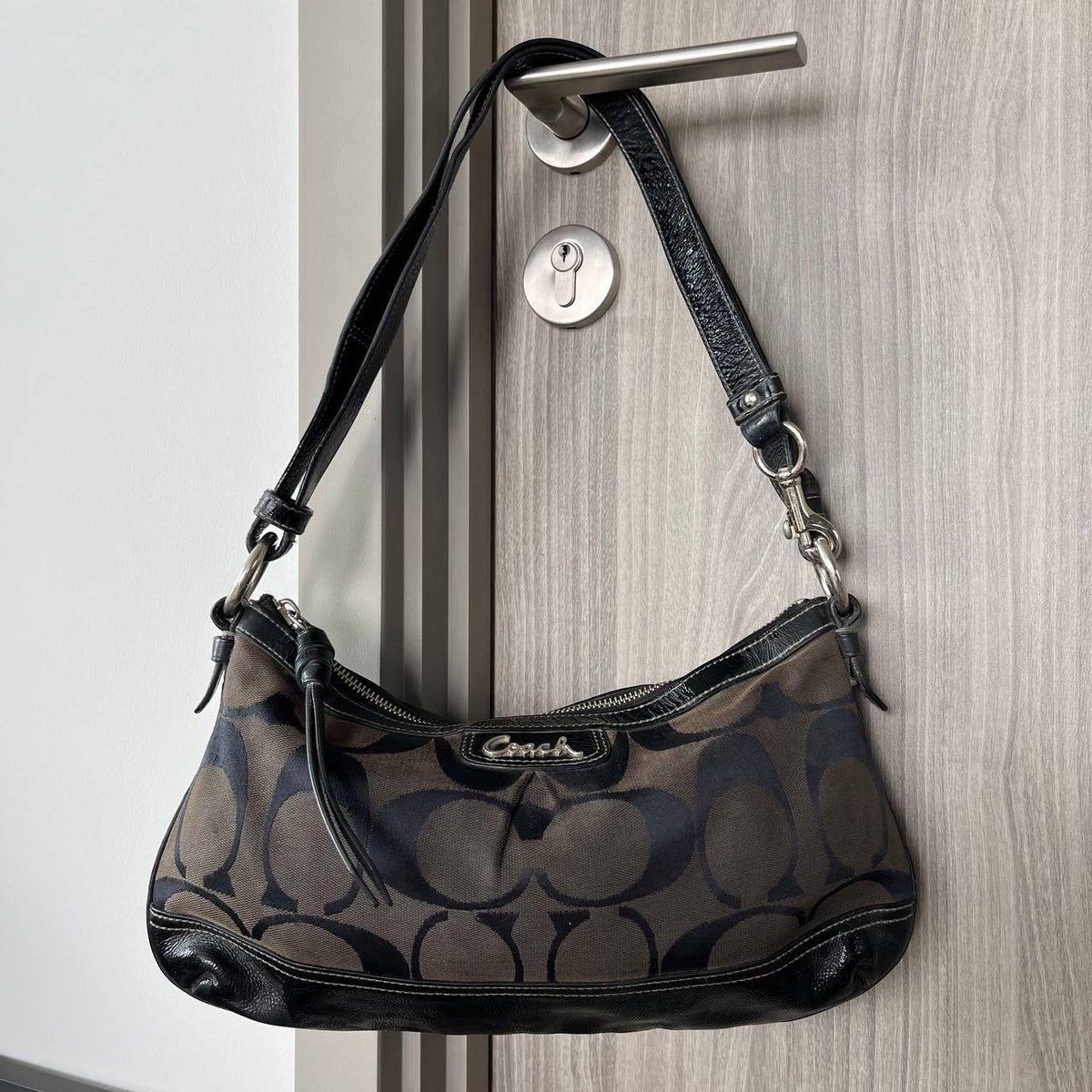 COACH SIGNATURE CANVAS 2 WAY SATCHEL (Style #19731)