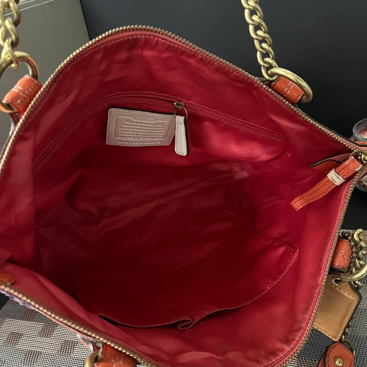 COACH POPPY SEQUIN SMALL TOTE  (Style #23843)