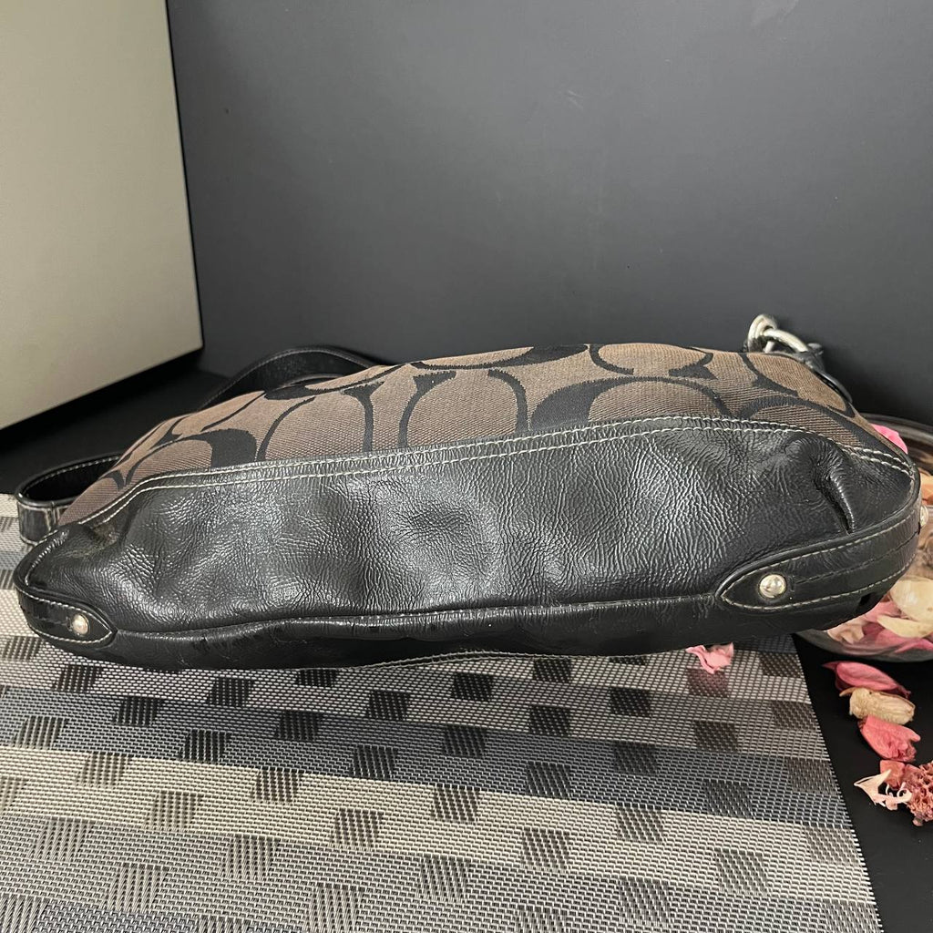 COACH SIGNATURE CANVAS 2 WAY SATCHEL (Style #19731)
