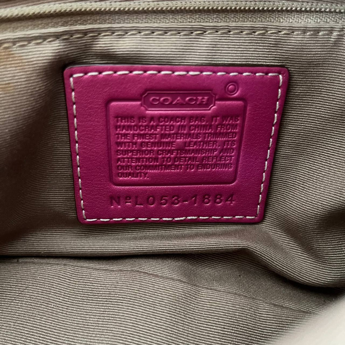 COACH PASTEL STRIPE SATEEN SOHO SHOULDER BAG  (Style #1884)