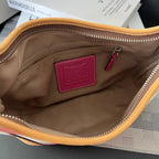 COACH PASTEL STRIPE SATEEN SOHO SHOULDER BAG  (Style #1884)