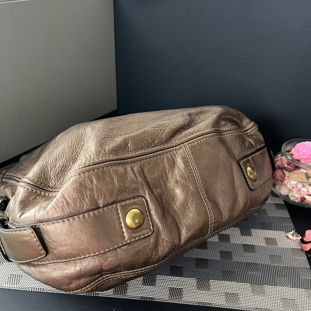 COACH METALLIC ZOE SHOULDER BAG (Style #12669)