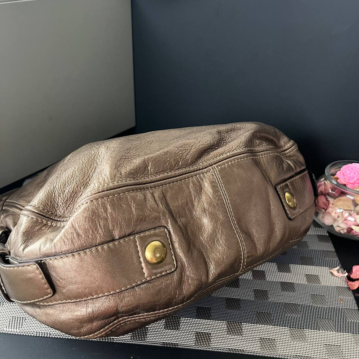 COACH METALLIC ZOE SHOULDER BAG (Style #12669)
