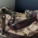 COACH SIGNATURE STRIPE HOBO BAG (Style #17434)