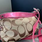 COACH SIGNATURE STRIPE DEMI SHOULDER BAG (Style #17439)