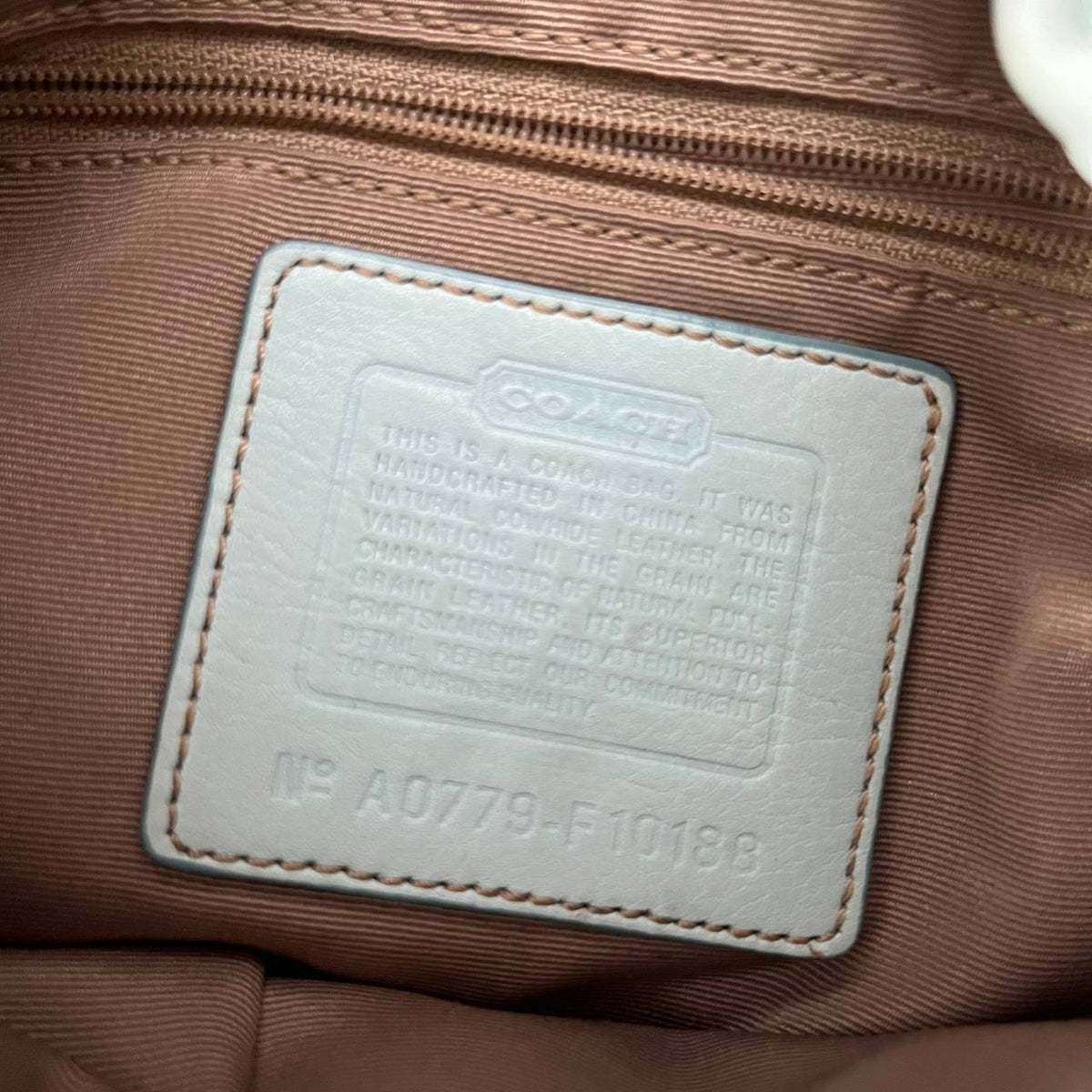COACH PASTEL BLUE SOHO SHOULDER BAG  (Style #10188)