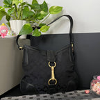 COACH BLACK HAMPTON SHOULDER BAG (Style #11058)