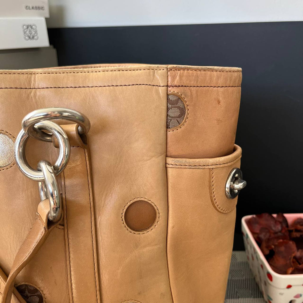 COACH LIMITED EDI POLKA DOT LUNCH GALLARY TOTE (Style #09763)