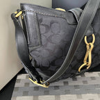 COACH BLACK HAMPTON SHOULDER BAG (Style #11058)