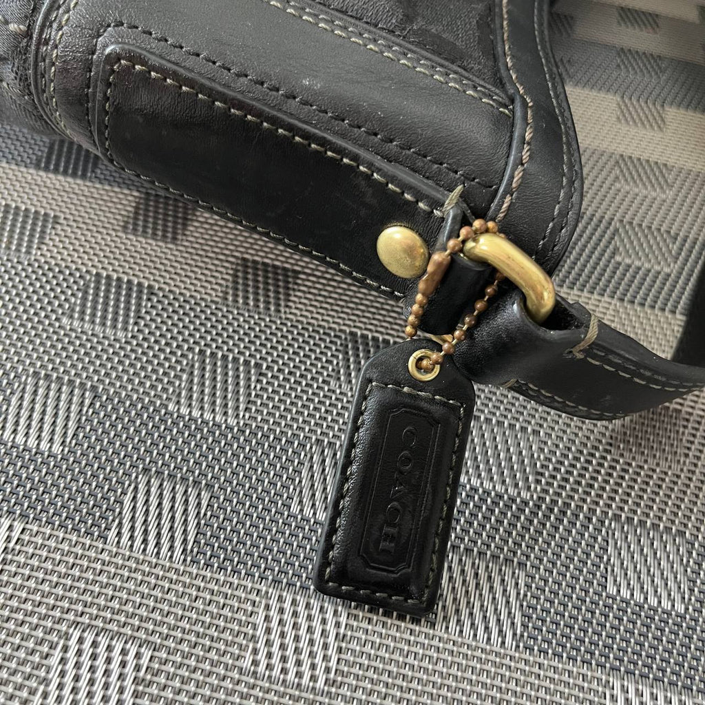 COACH BLACK HAMPTON SHOULDER BAG (Style #11058)
