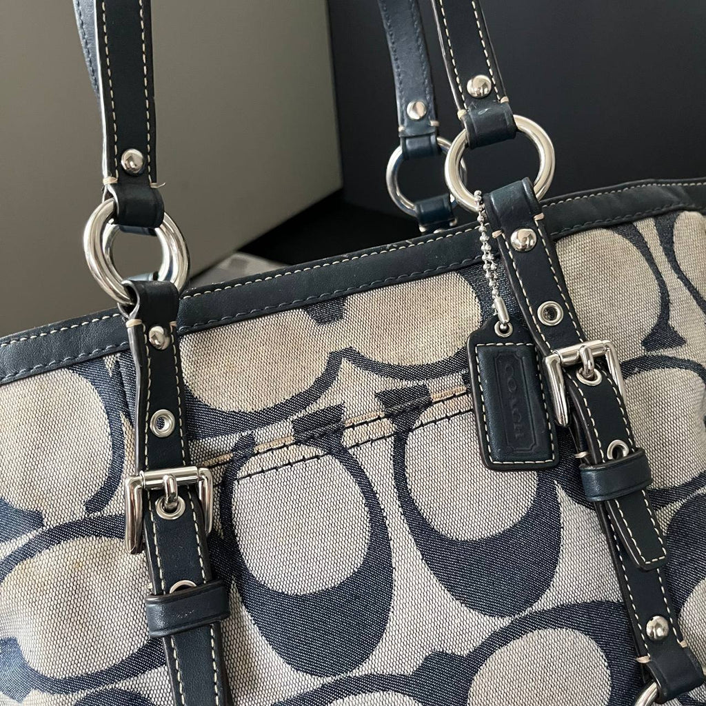 COACH SIGNATURE GALLARY EAST/WEST TOTE  (Style #17087)