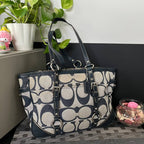 COACH SIGNATURE GALLARY EAST/WEST TOTE  (Style #17087)
