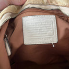 COACH CARLY LARGE OPTIC SIGNATURE HOBO BAG (Style #13981)