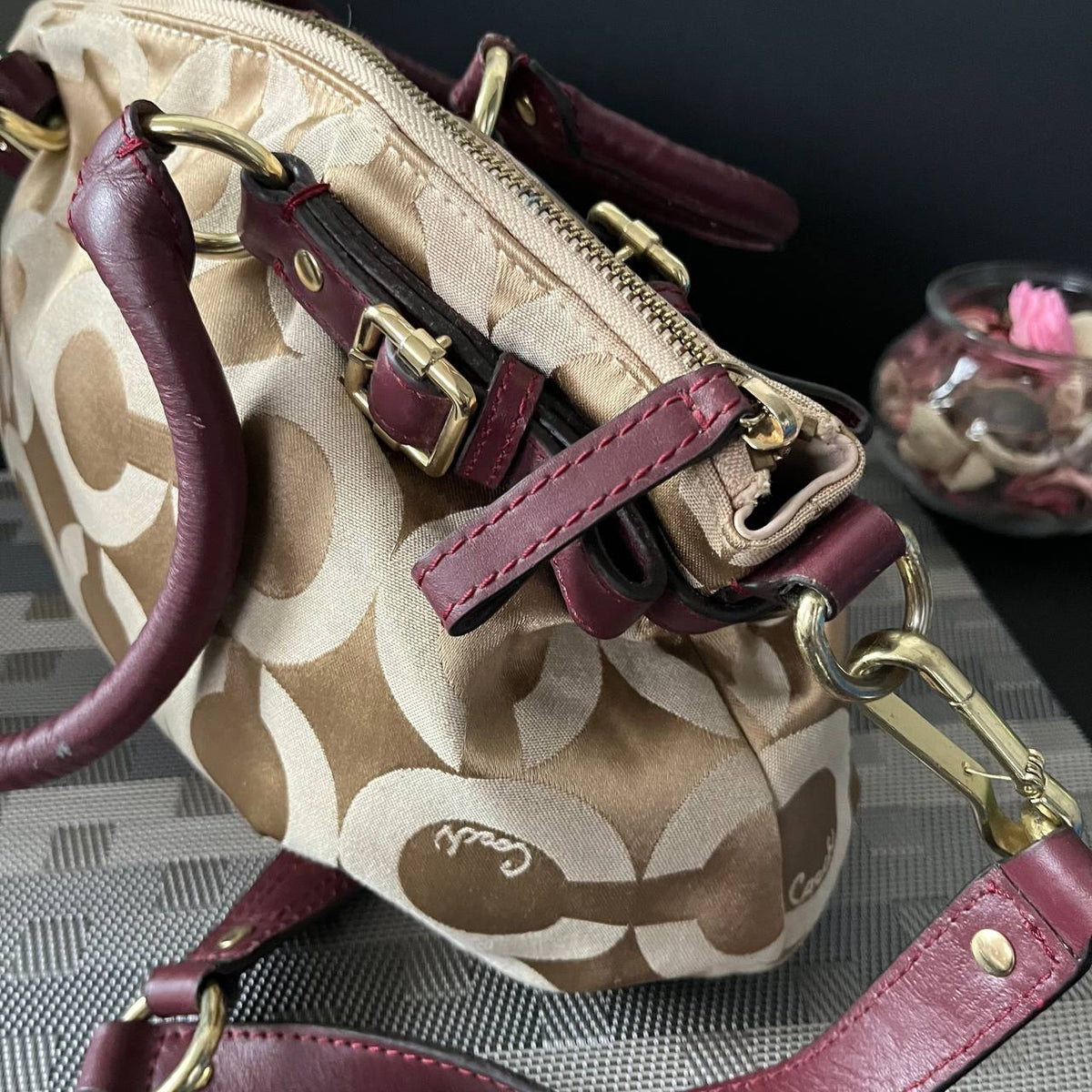 COACH MADISON OPT ART SATEEN SOPHIA SATCHEL (Style #18650)