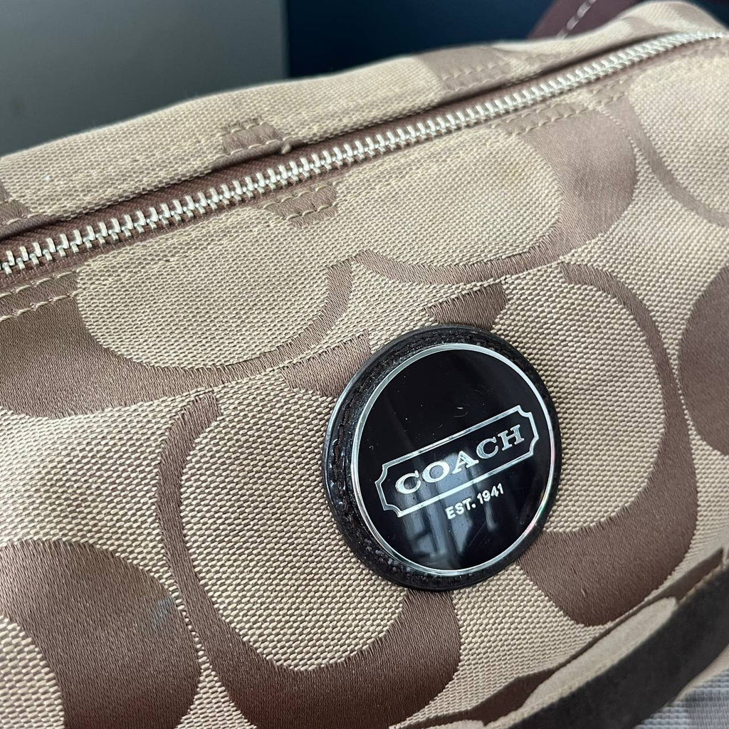 COACH SIGNATURE STRIPE HOBO BAG (Style #17434)