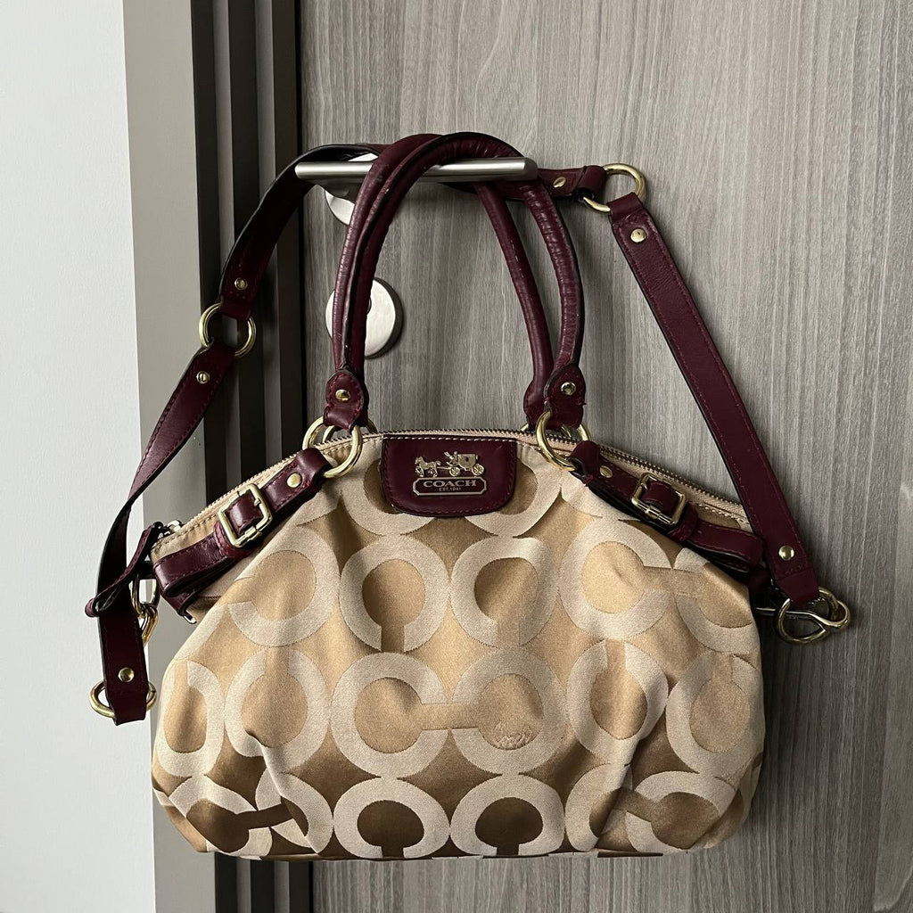 COACH MADISON OPT ART SATEEN SOPHIA SATCHEL (Style #18650)