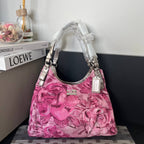 COACH MADISON MAGGIE PINK FLORAL HOBO SHOULDER BAG  (Style #19642)