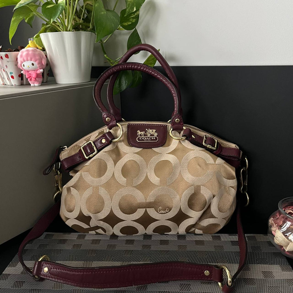 COACH MADISON OPT ART SATEEN SOPHIA SATCHEL (Style #18650)