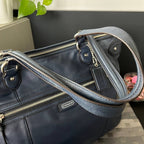 COACH DAISY EMMA LEATHER TOTE IN NAVY BLUE (Style #23973)