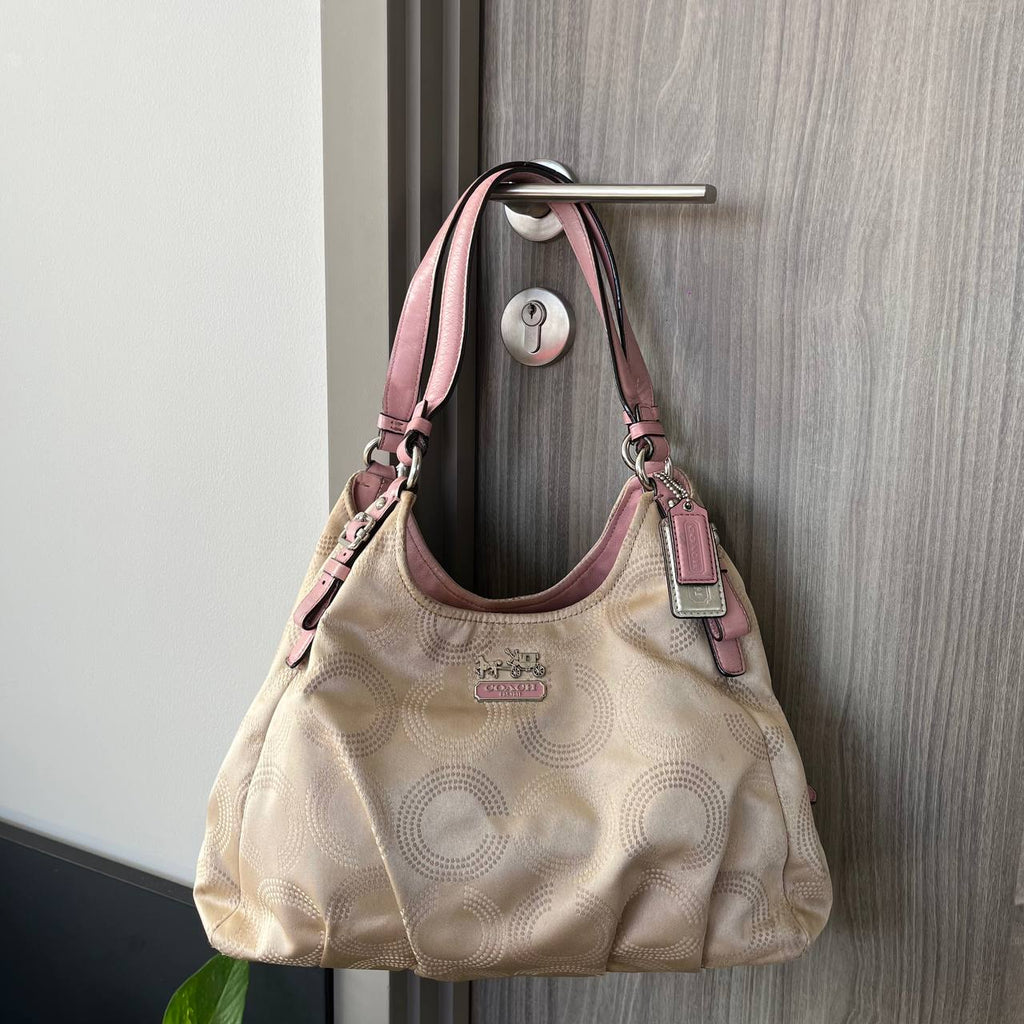 COACH MADISON DOTTED OPT ART MAGGIE SHOULDER BAG (Style #16505)