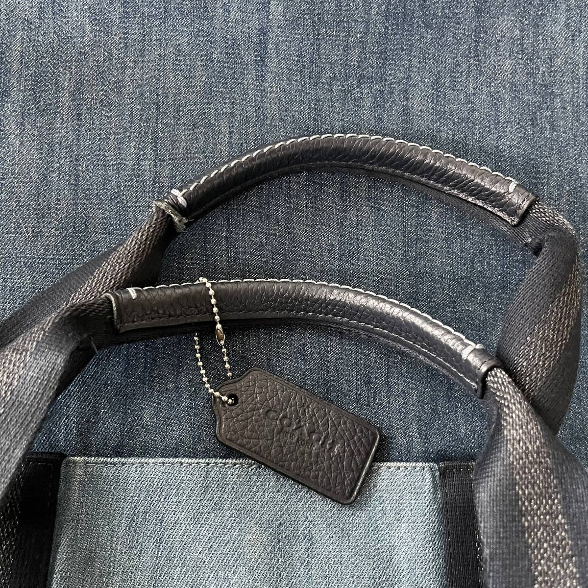 COACH DENIM LARGE TOTE  (Style #91131)