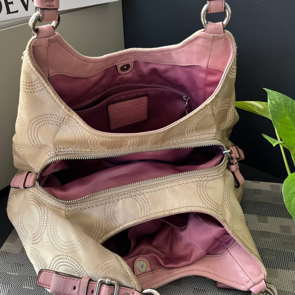 COACH MADISON DOTTED OPT ART MAGGIE SHOULDER BAG (Style #16505)