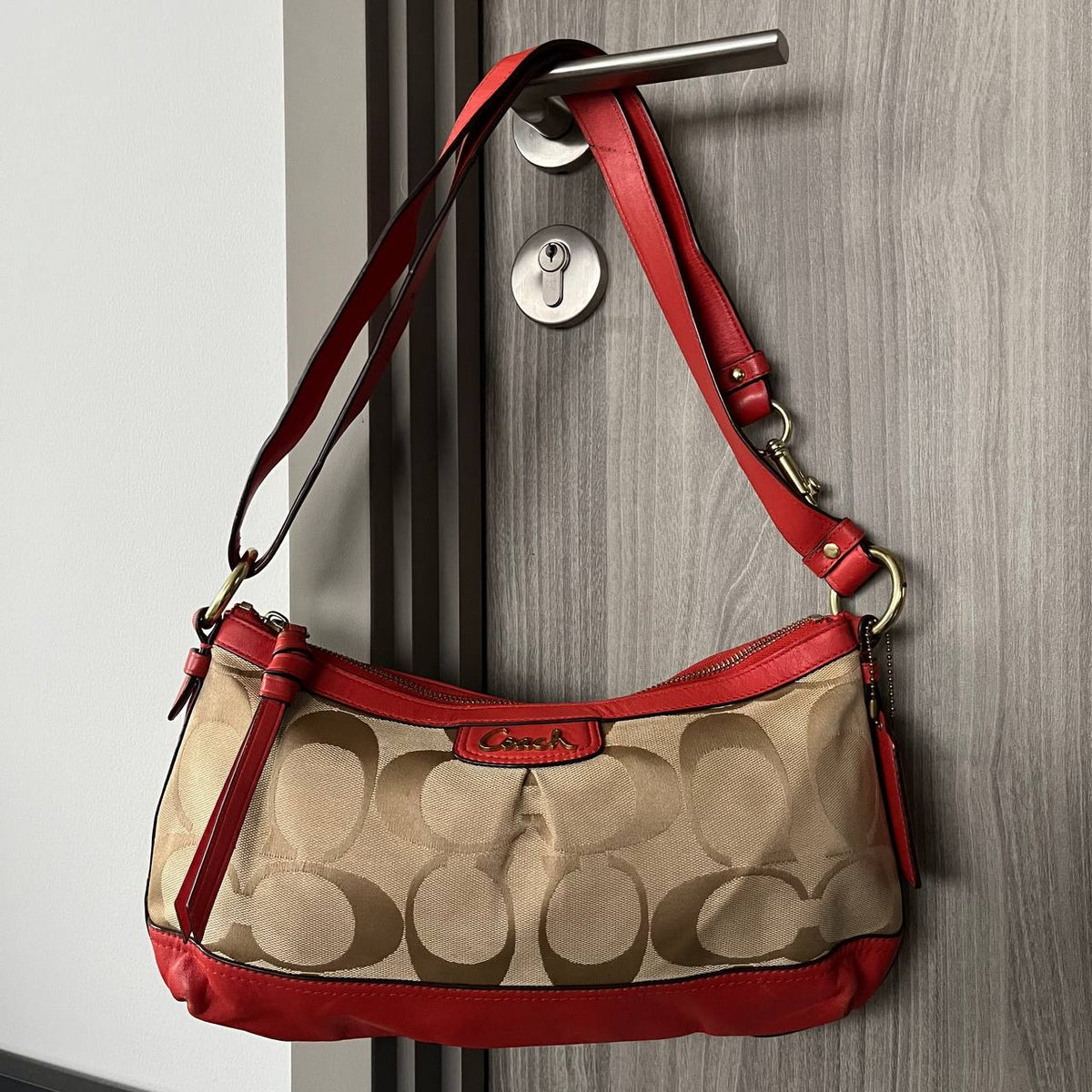 COACH PARK SIGNATURE EAST WEST DUFFLE (Style #19731)