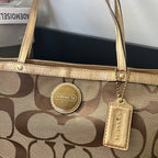 COACH SIGNATURE STRIPE CLASSIC TOTE (Style #15110)